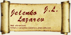 Jelenko Lazarev vizit kartica